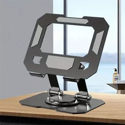 Suporte de Mesa para Tablet 360° Base Ajustável e Dobrável Suporte Ergonômico