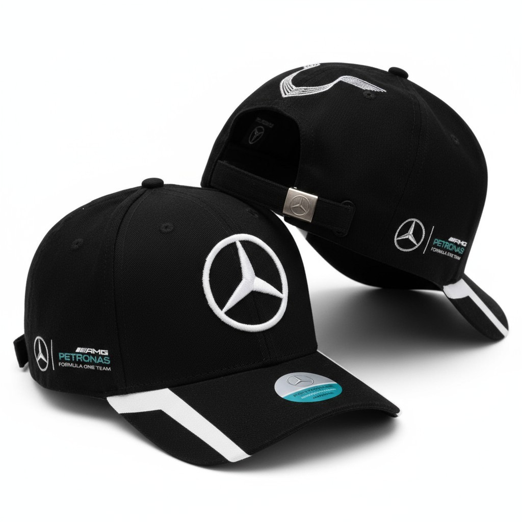 Boné Mercedes Benz Aba Curva Masculino Ajustável  Snapback Varias Cores