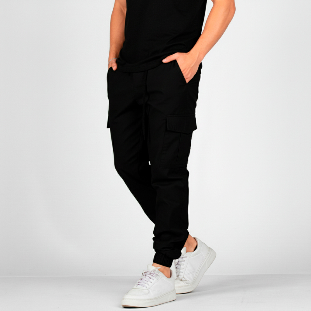 Calça Cargo Com Punho Masculina Bolso Skatista com Elastano Qualidade Premium