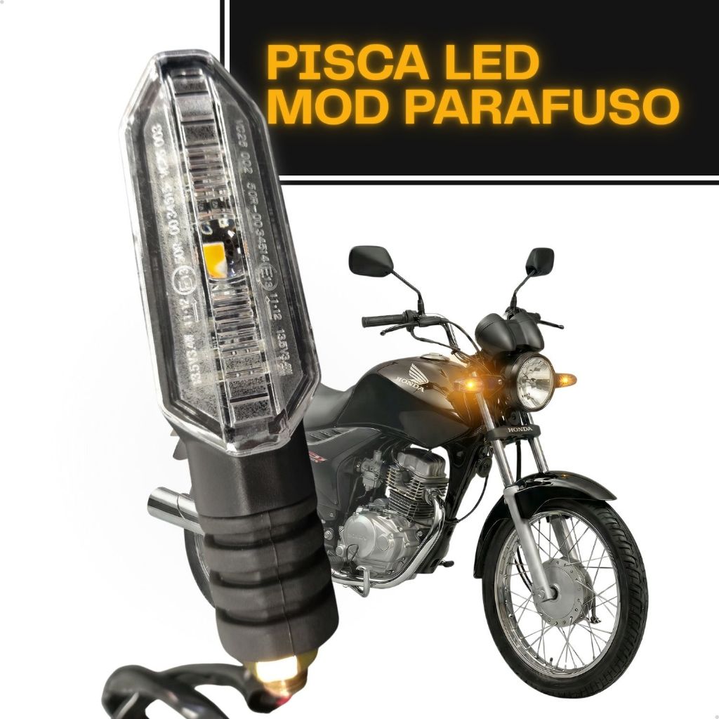 Pisca Led Seta Parafuso Cbx 250 Twister Nxr Titan Fan 125 150 Ybr 125 Xre 190 em Oferta na Shopee