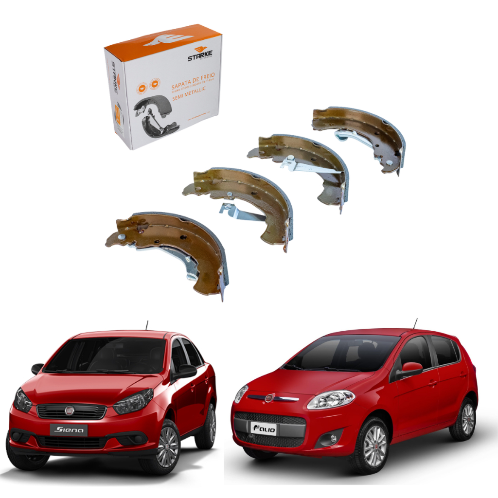 Sapata Lona De Freio Grand Siena Mobi Palio 2012 Em Diante