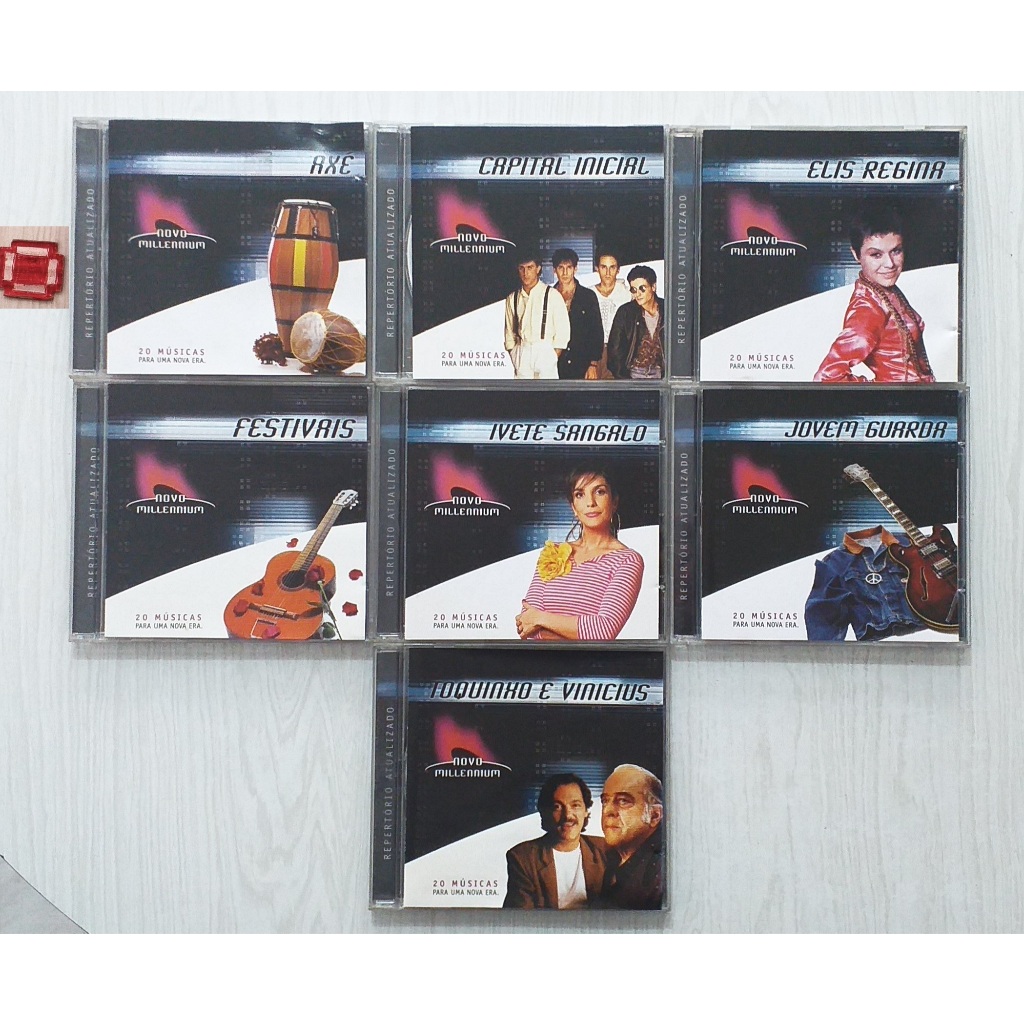 Cd Novo Millennium - Axé, Capital Inicial, Elis = 7 Cds