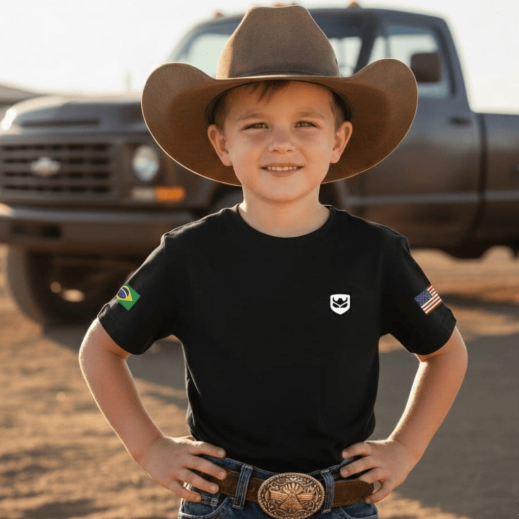 Camiseta Infanti Rincon Procedimento Agro Ram Country 100% Algodão Premium Tropinha Rodeio Camiseta Rodeio Vaqueiro Farm em Oferta na Shopee