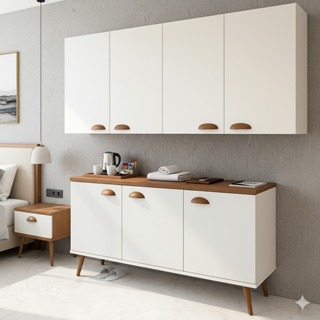 QUEIMA DE ESTOQUE - Balcão Organizador + Armário Aéreo - Ideal Para Cozinha/ Banheiro/ Sala em Oferta na Shopee