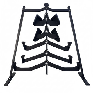Kit de Puxadores de Academia Musculação com Rack Organizador Anatomico Revestido