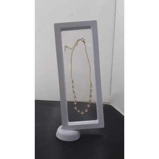 Expositor de joias e bijuterias 3D caixa moldura flutuante transparente em Oferta na Shopee