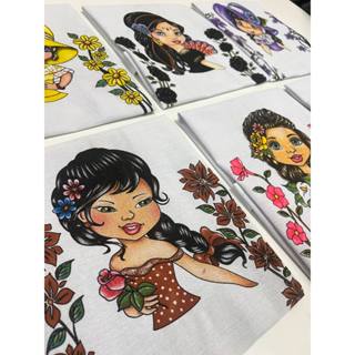 Kit 10 Panos De Prato Bonequinhas Misto Artezanato em Oferta na Shopee