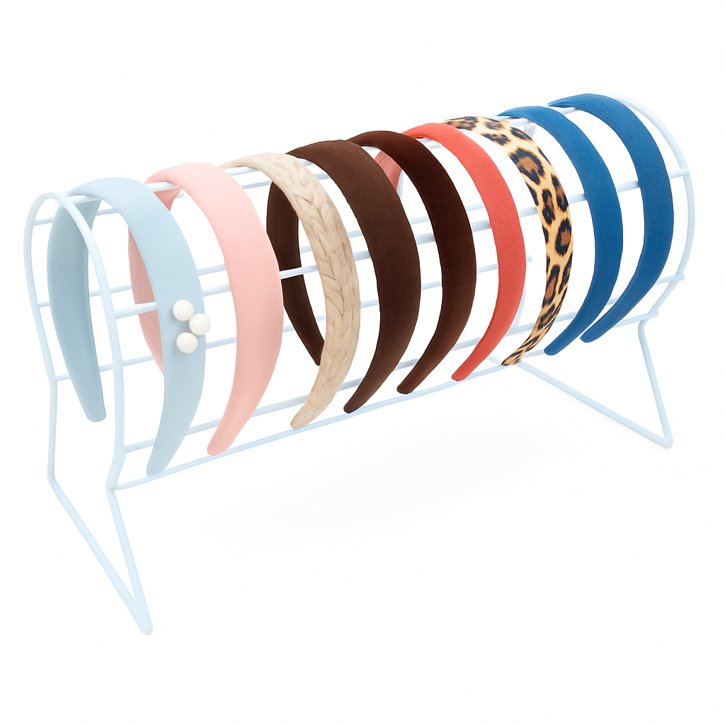 Expositor de Tiara Aramado Individual - Branca - Preto - Cobre - 32 cm em Oferta na Shopee