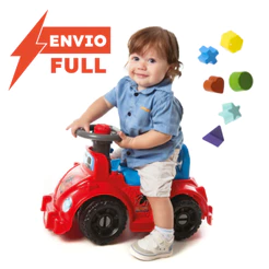 Quadriciclo Andador Infantil Spider Aranha + Vários Modelos |+18 Meses Carrinho Educativo Peças Encaixar Motoca Triciclo
