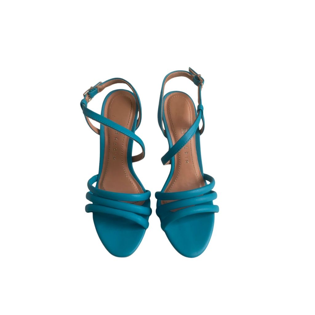 QUEIMA DE ESTOQUE – 22-68203 Sandália Feminina Ramarim Azul Turquesa – Conforto e Estilo