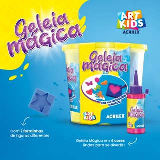 Kit Balde Divertido De Geleia Magica 4 Cores Premium Cor Colorido em Oferta na Shopee