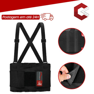 Cinta Faixa Lombar EPI Proteção Ergonômica  Postura Coluna Trabalho C Segurança Peso Carga SteelFlex em Oferta na Shopee