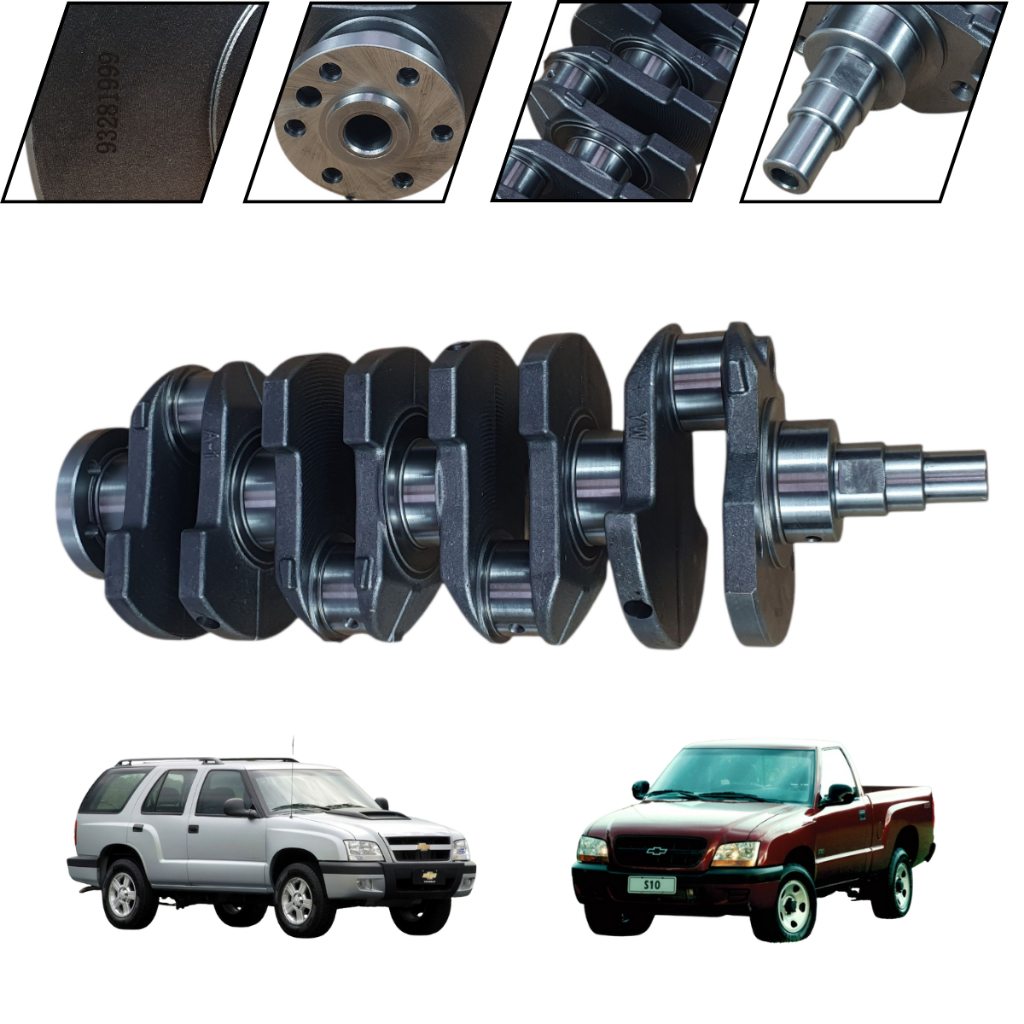 Virabrequim GM 2.4 8v - S10, Blazer, Omega -93282387