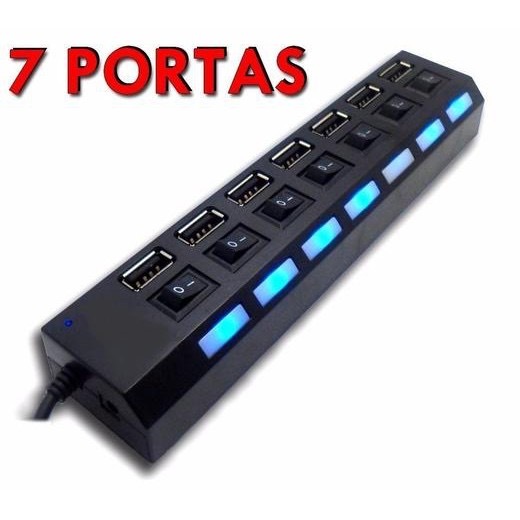 Extensão de tomada 5 tomadas filtro de linha com 4 usb 1 USBC com cabo de 1.90 cm Bivolt