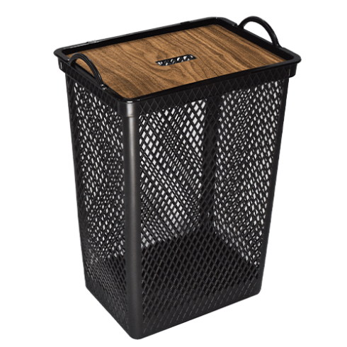 Cesto Telado Tampa Label Madeira 49L- TOY 25986 em Oferta na Shopee