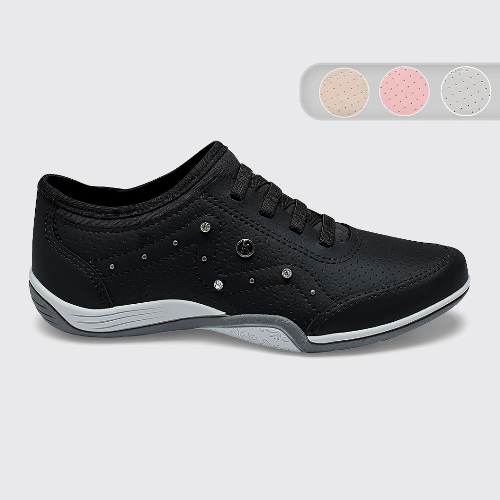 Tenis Kolosh Hades Casual Calce Facil Elastico Dia a Dia Feminino C36833 em Oferta na Shopee