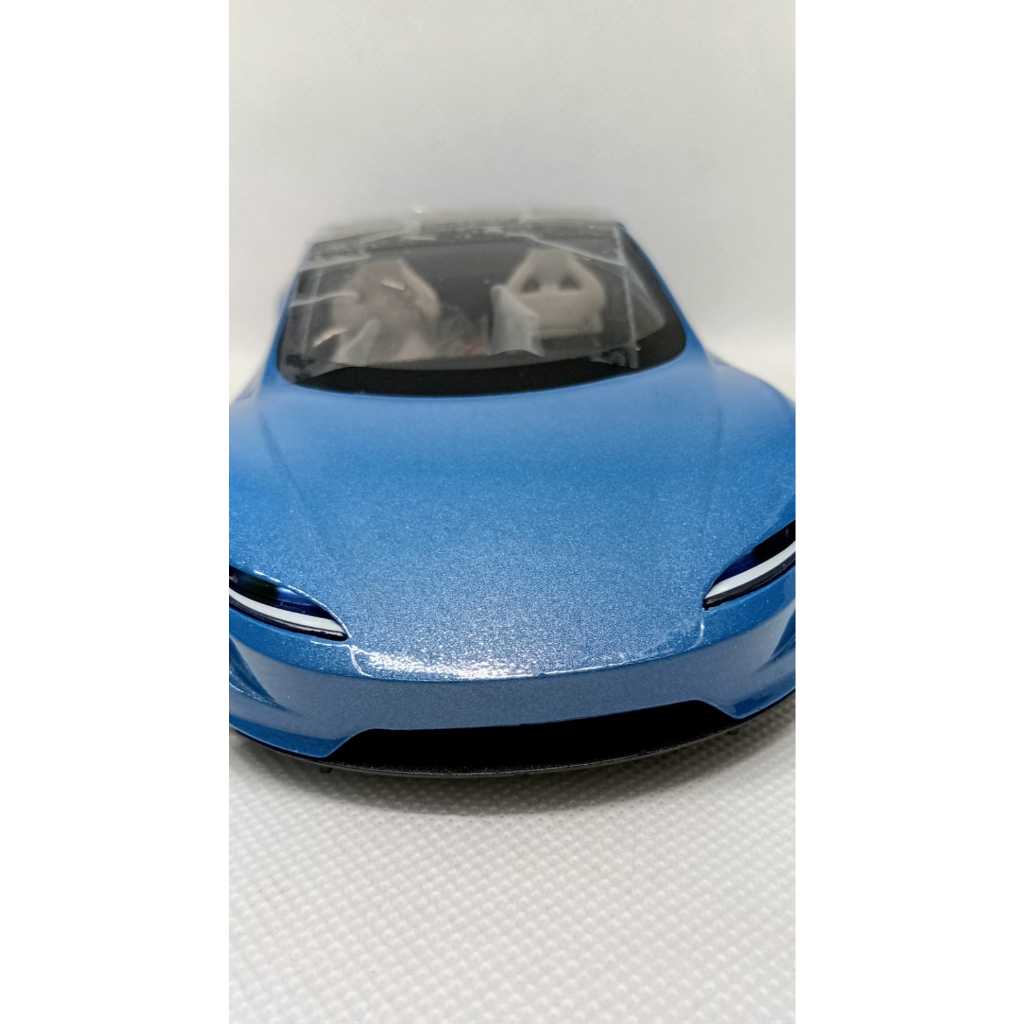 Miniatura Carrinho Metal Escala 1/24 Tesla Roadster Abre As Portas