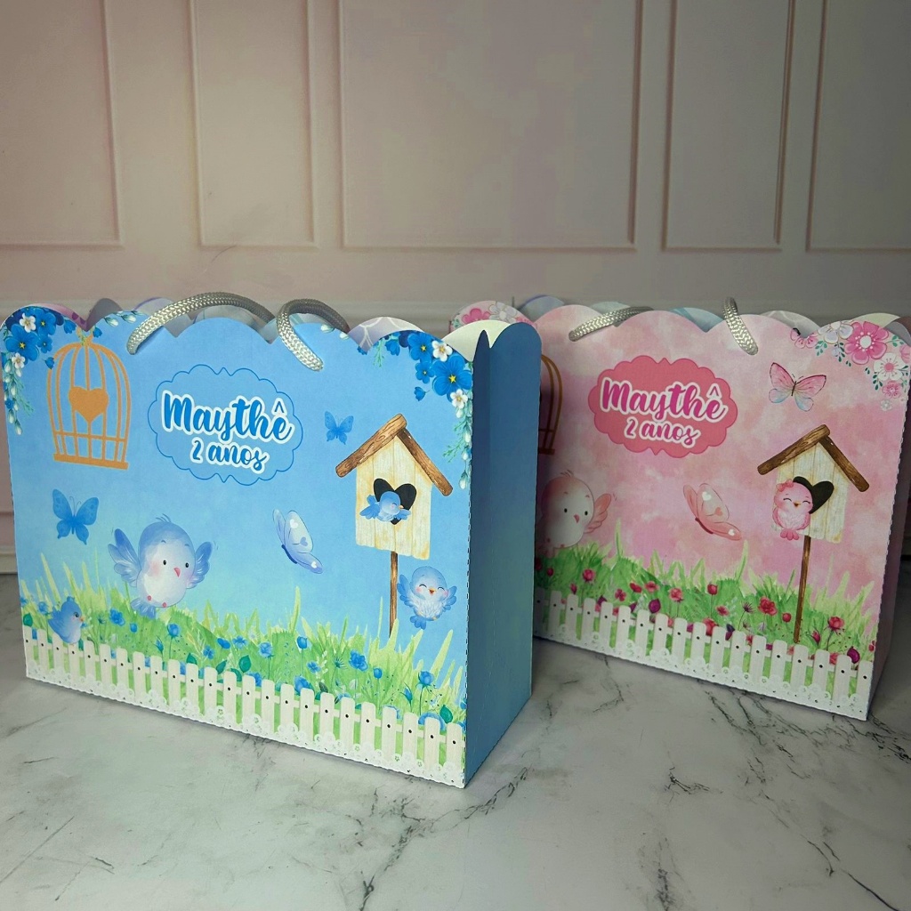 Sacolinhas Personalizadas  - Jardim Encantado - PEGUE E MONTE em Oferta na Shopee