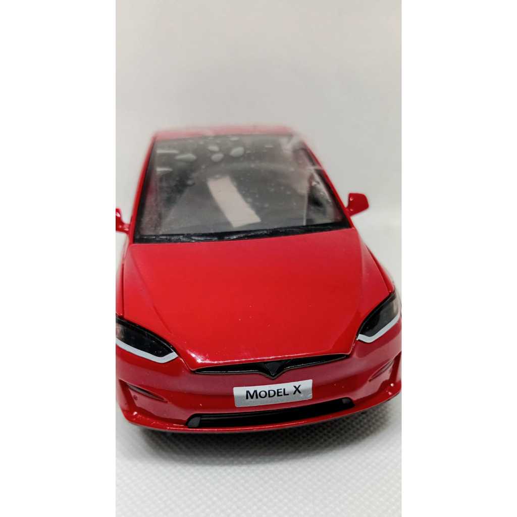 Miniatura Carrinho Metal Escala 1/24 Tesla Modelo X Abre As Portas