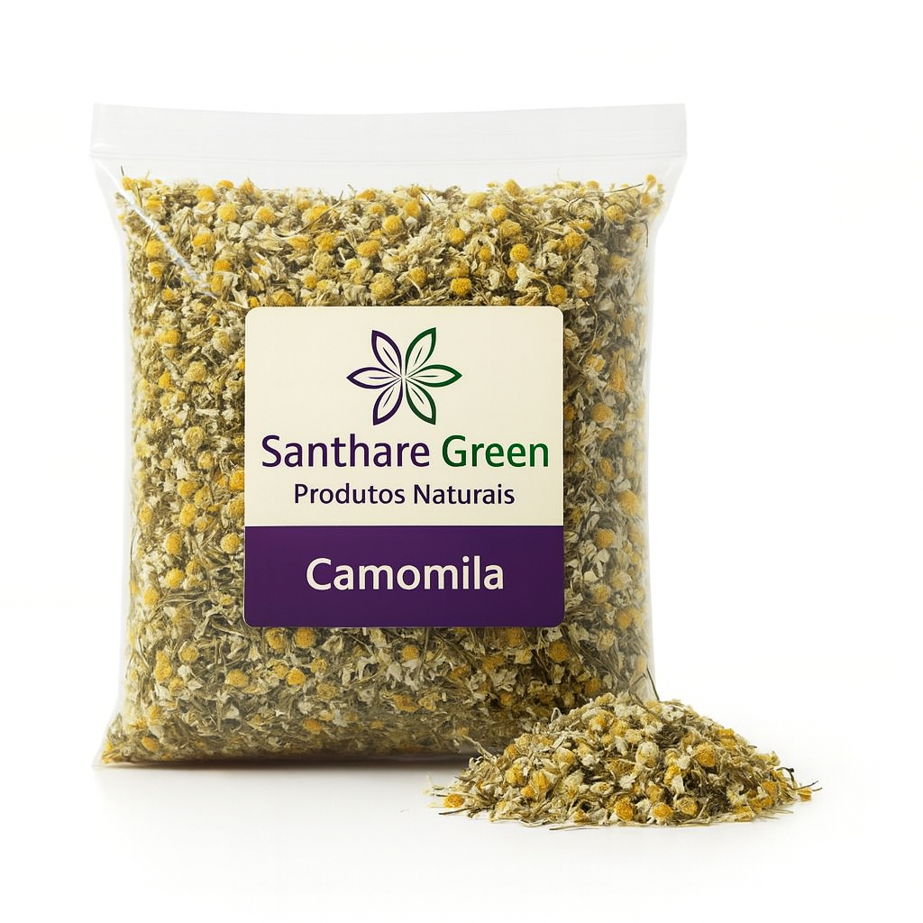Imagem Camomila em Flor Premium 500g a Granel – Chá Calmante 100% Natural e Aromático