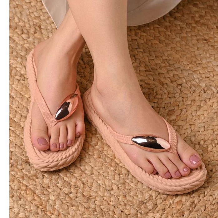 chinelo Feminino oval trança Nuvem sandália EVA 2 Trançada Plataforma Ortopédico Macio Confortável lançamento verã praia