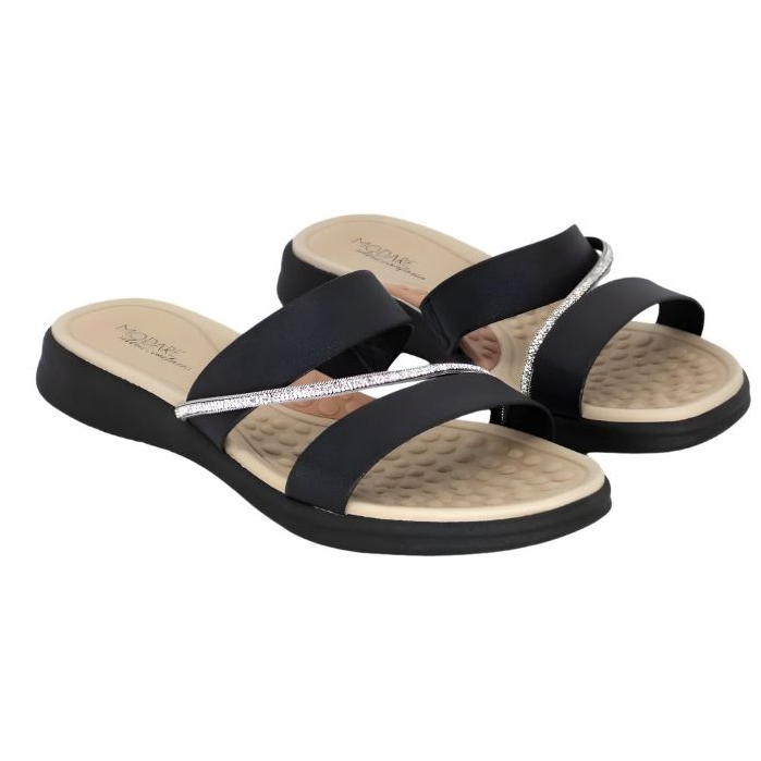 Sandália Papete Feminina Modare Strass Macia Lançamento em Oferta na Shopee