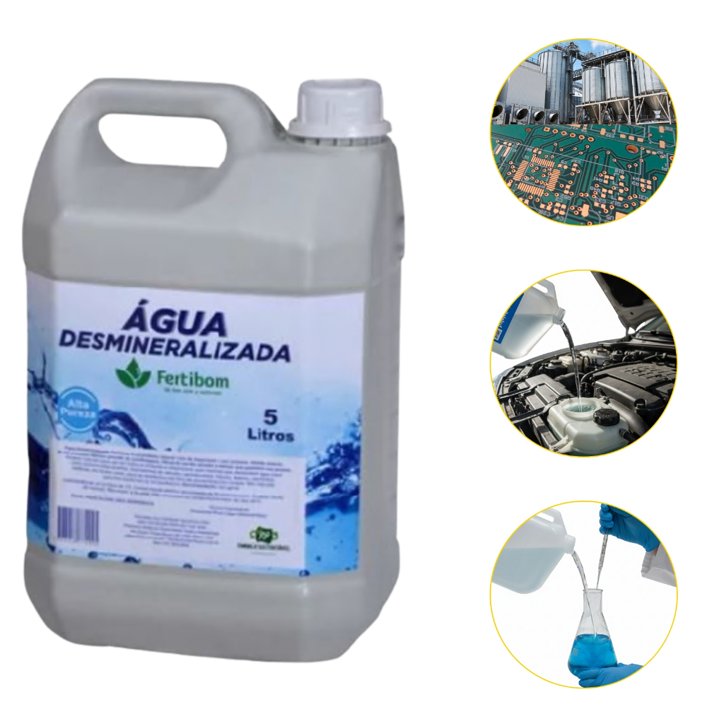 ÁGUA DESMINERALIZADA 5 LITRO ARREFECIMENTO MOTOR RADIADOR em Oferta na Shopee