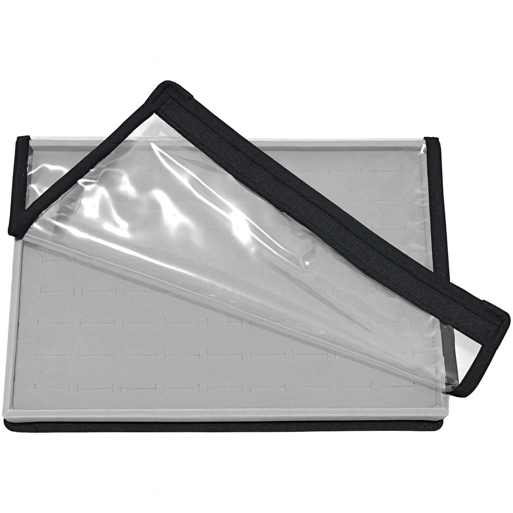 Bandeja Média 30 x 20 x 3 cm - para Anéis - Veludo Com Capa