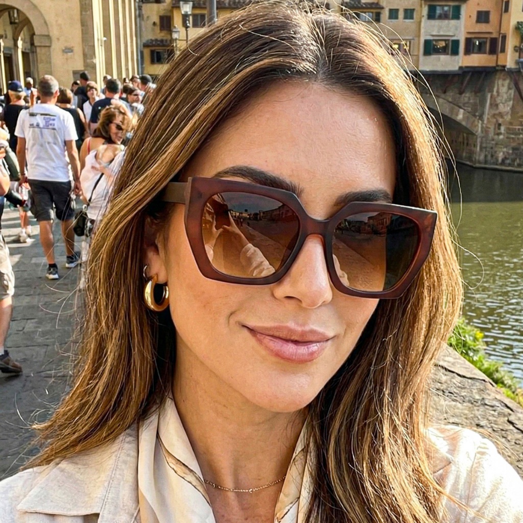 Óculos de Sol Feminino Gatinho Geométrico Ilook Moda Urbana Armação Leve Hastes Reforçadas Proteção Total UVA UVB