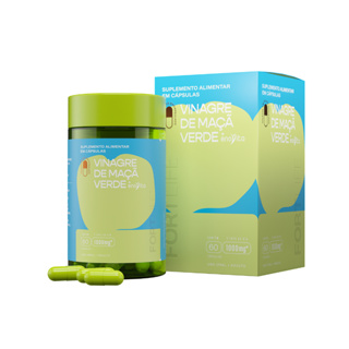 Vinagre de Maçã Verde + Enovita 1000mg 60 Caps FortLife em Oferta na Shopee