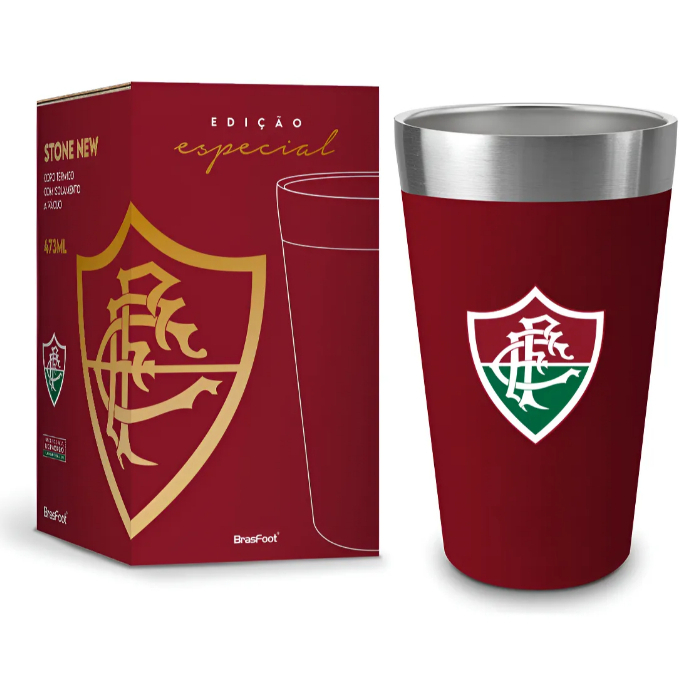 COPO TÉRMICO NEW STONE - FLUMINENSE SÉRIE OURO em Oferta na Shopee