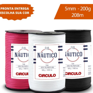 Fio Náutico Premium 5mm Circulo - 500G / 208M - Escolha Cor
