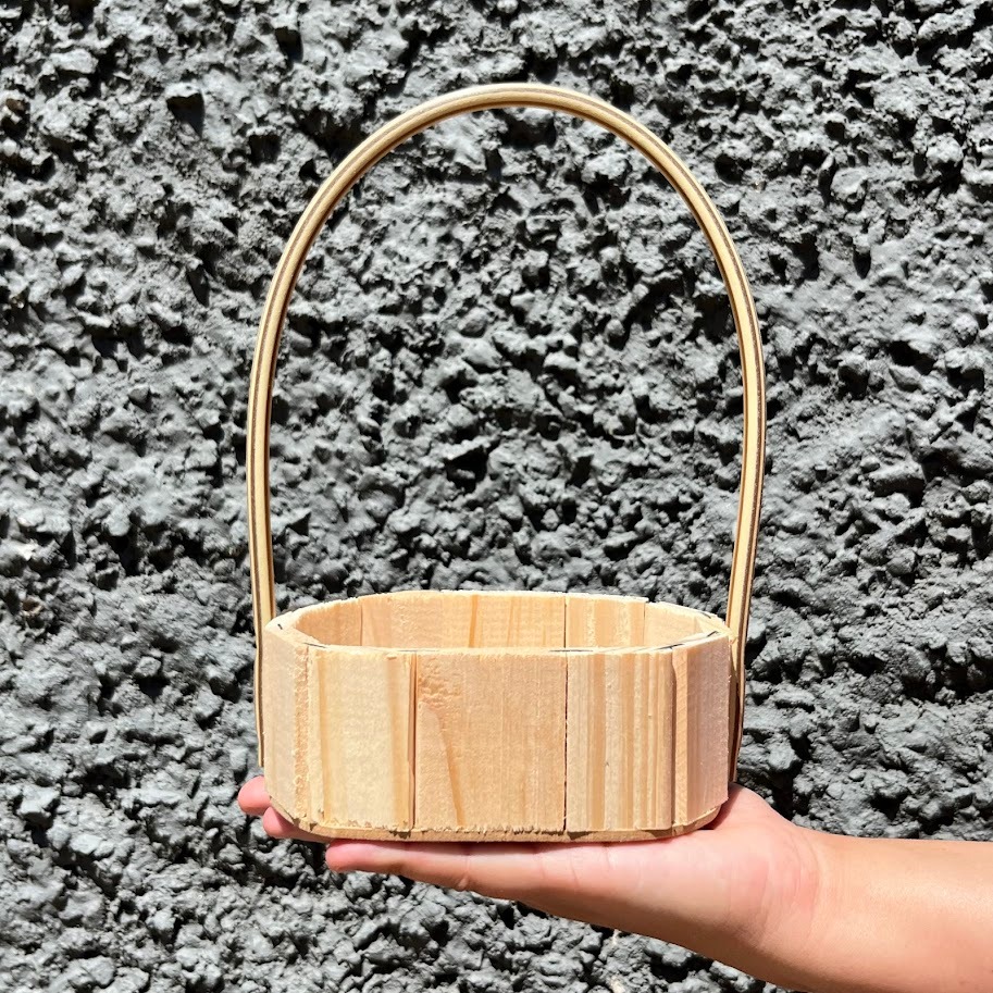 Kit 10 Cesta Oval 13 Centímetros com alça em Oferta na Shopee