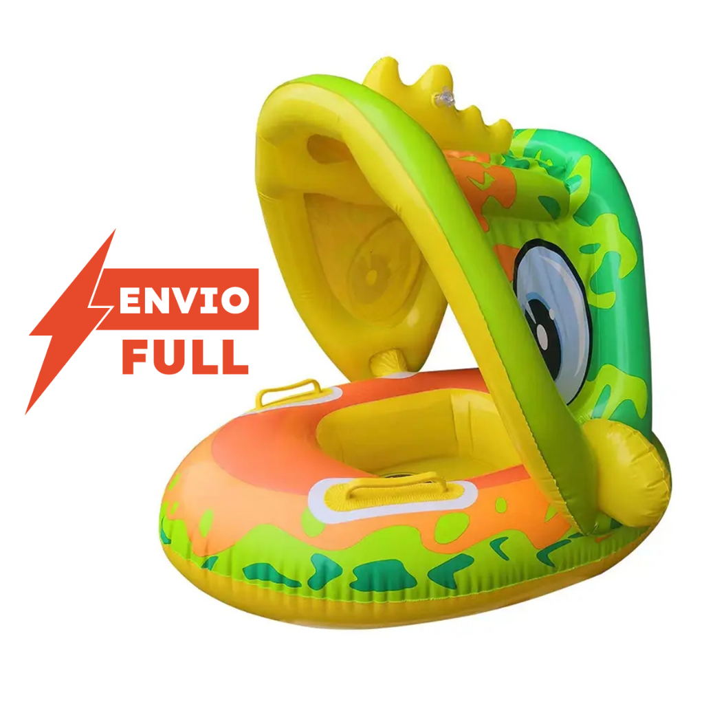 Boia Inflável 3D Jacaré Menino Com Assento e Apoio - Certificado Inmetro em Oferta na Shopee