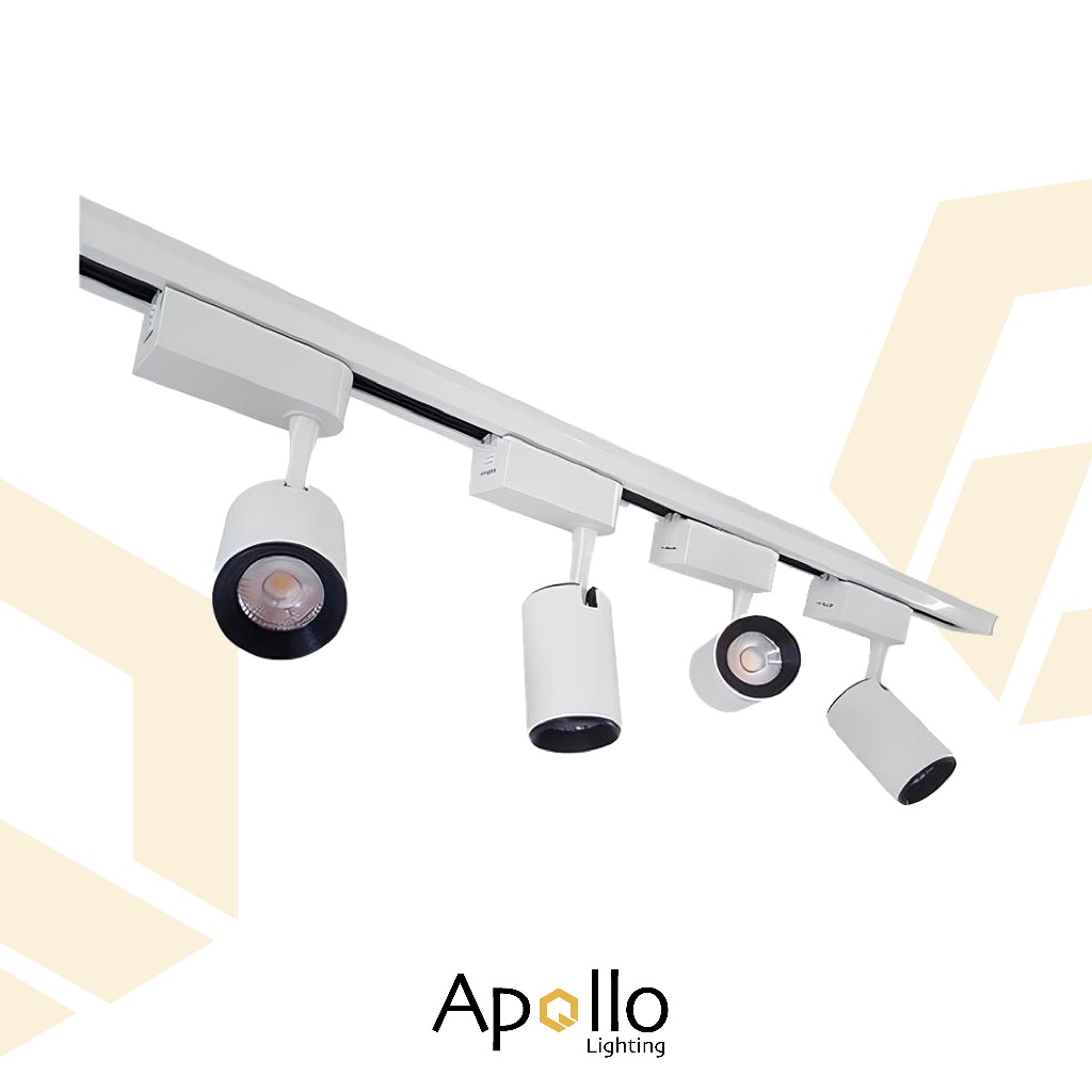 kit Trilho Eletrificado 2m + 5 spots 10w Branco 3000k amarelo/4000k neutro/6500k branco