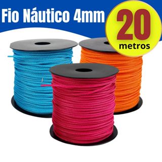 20 mt Fio Náutico - Cores Diversas 4mm - Rabo de Rato para crachá - artesanato Fio  Cordão- CROCHÊ MACRAMÊ em Oferta na Shopee