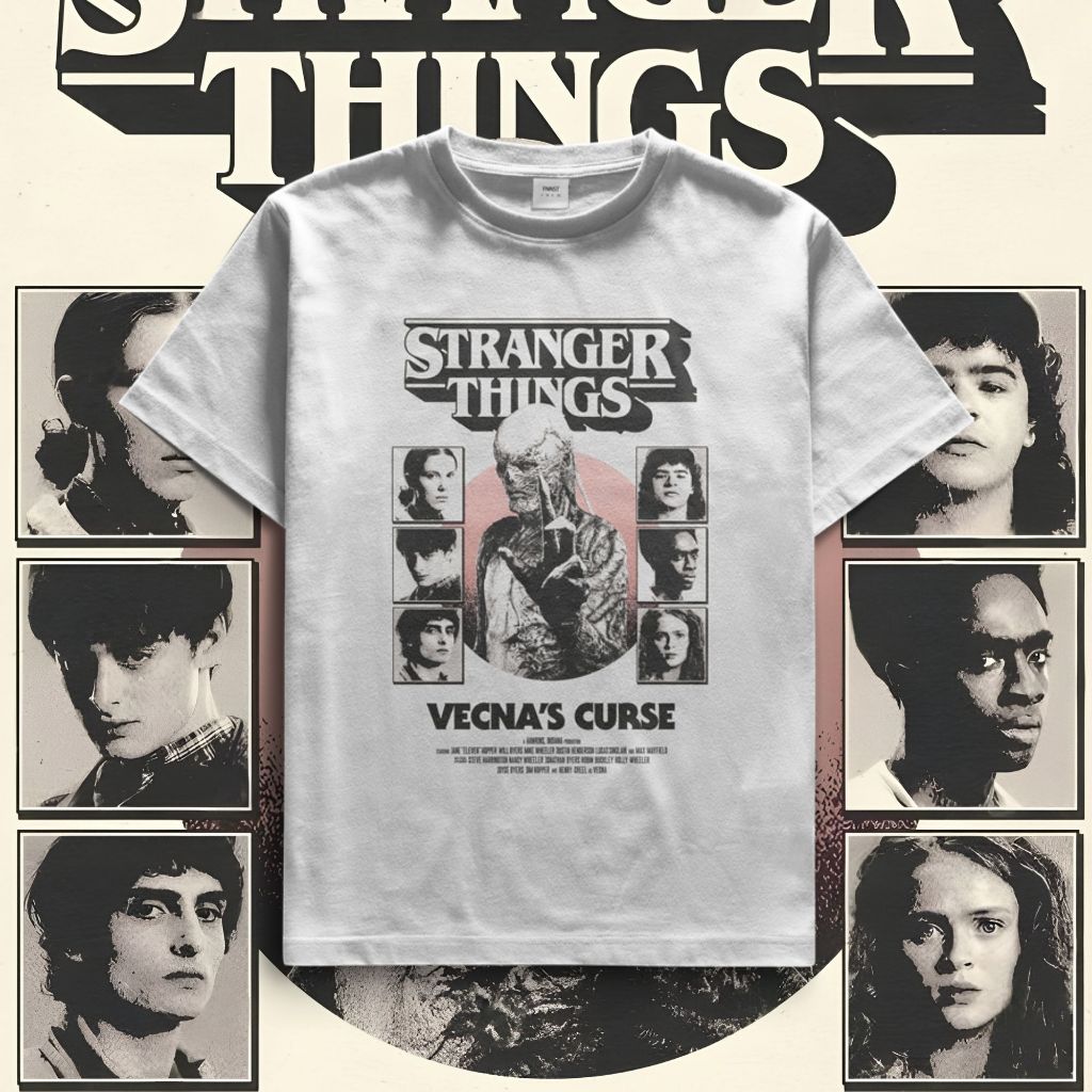 Camiseta Vecna's Curse Stranger A Maldição de Vecna Things 5 [unissex]
