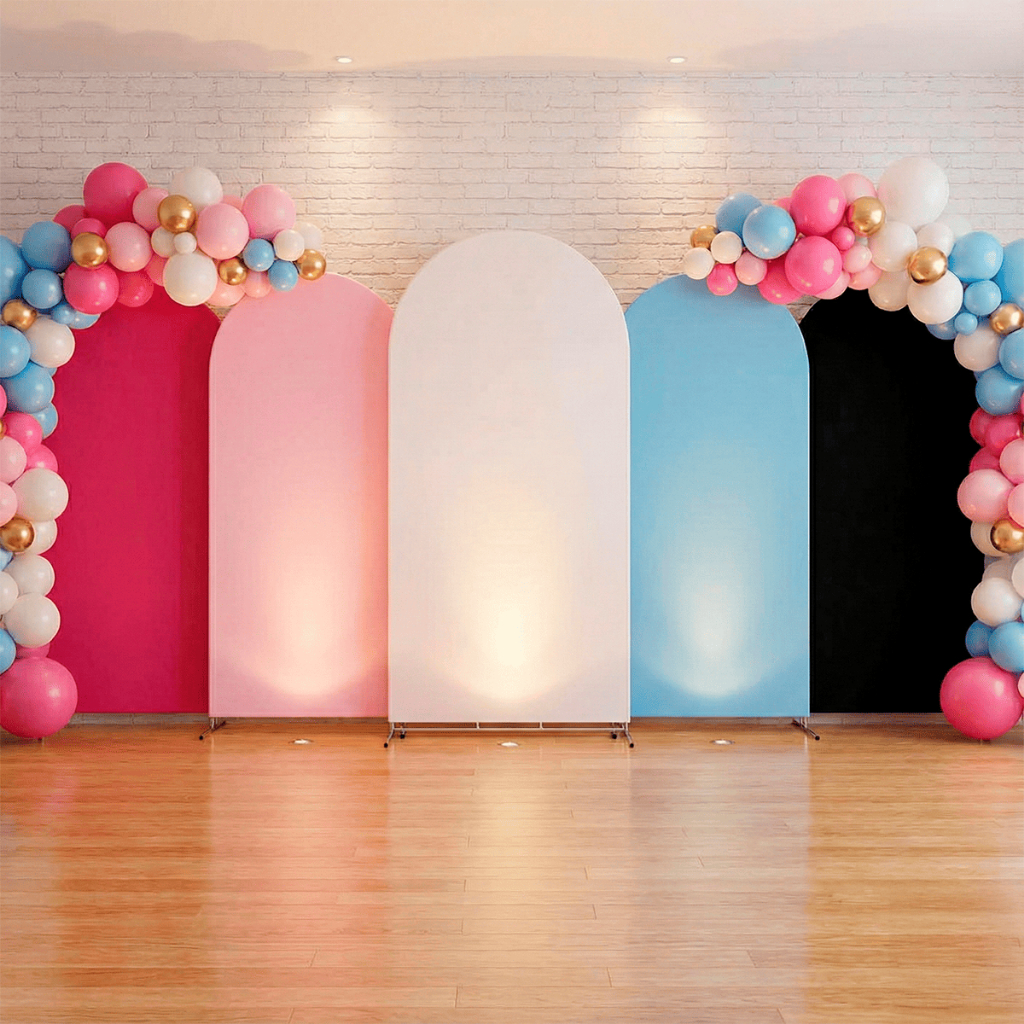 Painel Romano 1x2m Capa Lisa Tecido Elástico Festa Decoração Fácil Diversas Cores