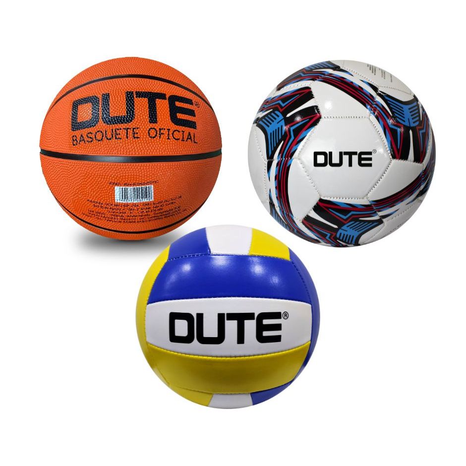 Kit Bolas de Futebol Bola de Vôlei Bola de basquete Quadra Campo Society Futsal