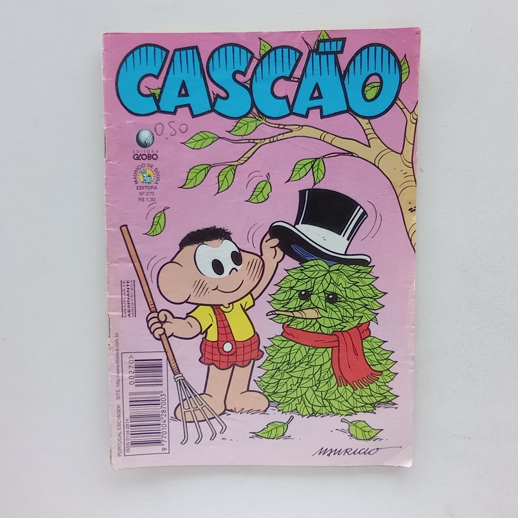 Gibi Cascão nº 270 - Turma da Mônica - Ed. Globo - 1997