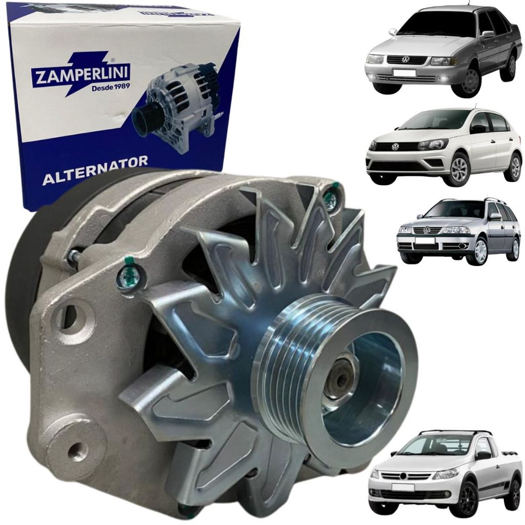 Alternador 90a 12v Volkswagen Saveiro Parati Voyage Gol Passat 1.6 1.8 Motor Ap Com Ar Condionado em Oferta na Shopee