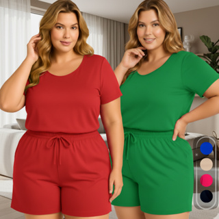 Conjunto Feminino Crepe Dunas Blogueira Mulher Verão Elegante Plus Size Curve em Oferta na Shopee