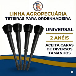 Teteira Insuflador 2 ANÉIS 9,5mm Jogo 4 Uni / Ordenhadeira