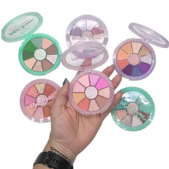 Kit Paleta De Sombra 10 Cores, Com cores foscas, 4D, Craqueladas, Da Tango