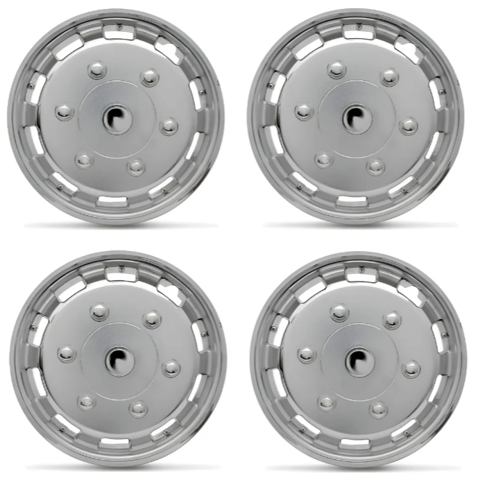 CALOTA CROMADA ARO 16 PARA VANS, COM MIOLO (UN2342)