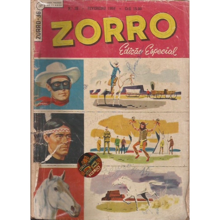 Zorro 36 1a Série -Ebal m08 - Kcomics
