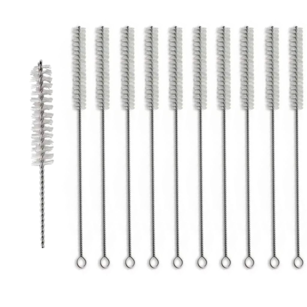 Kit 10 Escova para Limpeza de Bombas Tereré Chimarrão Canudos Mamdeira