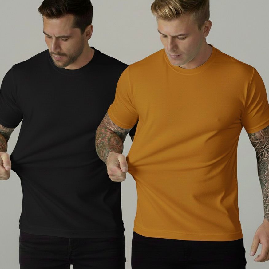 Kit 2 Camiseta Peruana Cotton 40.1 Premium 100% Algodão Elastano Masculino Feminino Plus Size Verão em Oferta na Shopee