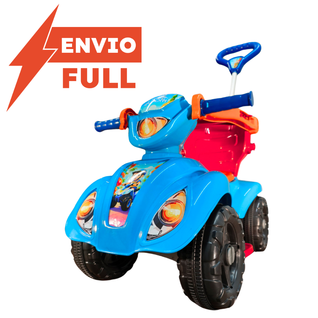 Carrinho Passeio Quadriciclo Cyber Menino 1-3 anos 30Kg Reforçado Ajustável Até 1mt De Altura em Oferta na Shopee