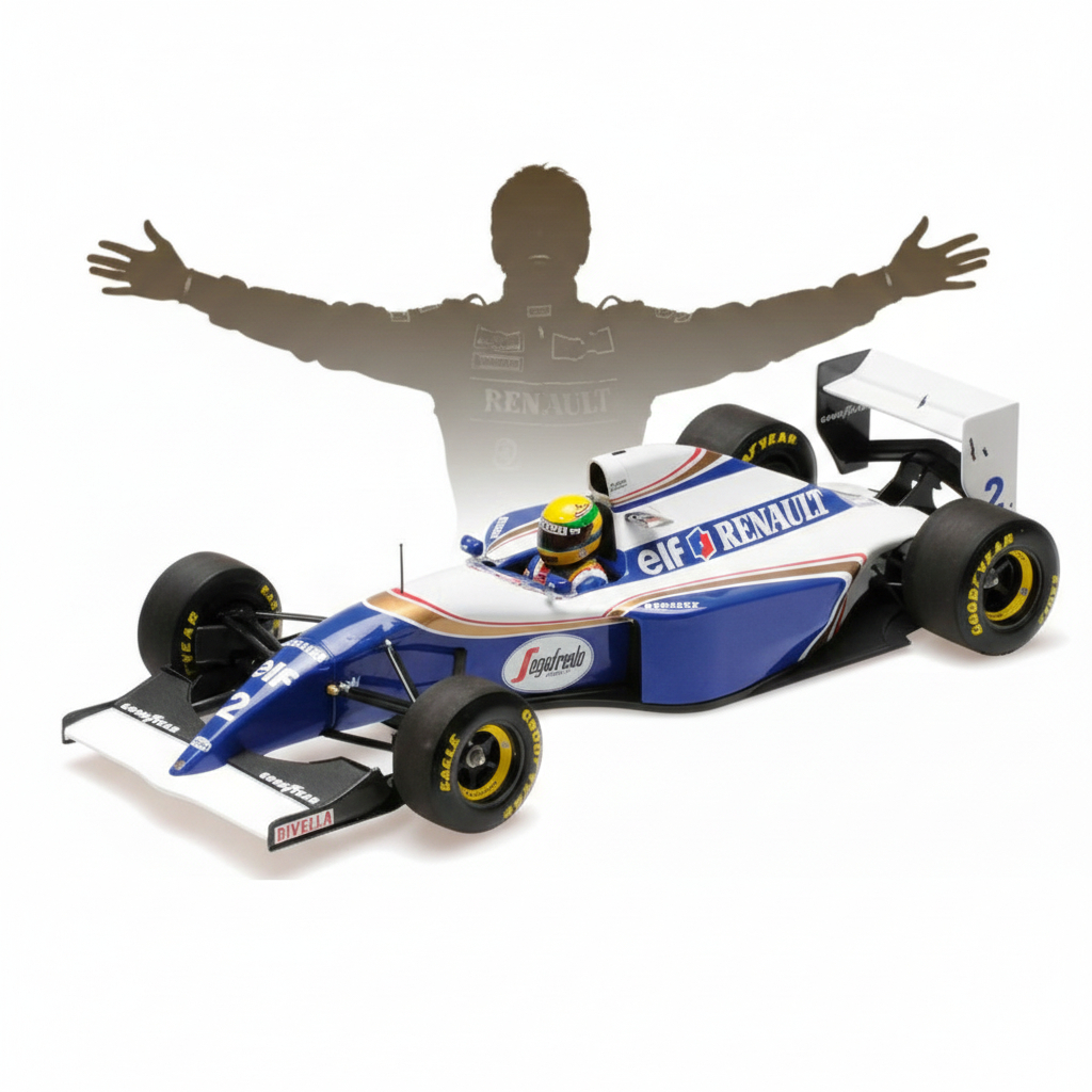 Miniatura Carro F1 Ayrton Senna Williams Renault Fw16 1/18 1994 Minichamps